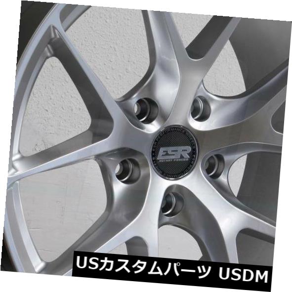 海外輸入ホイール 19x9.5 ESR RF02 RF2 5x112 22ハイパーシルバーホイールリムセット（4） 19x9.5 ESR RF02 RF2 5x112 22 Hyper Silver Wheels Rims Set(4) 【並行輸入品】｜カスタムパーツ WORLD倉庫