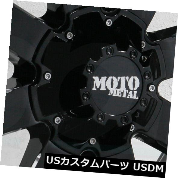 海外輸入ホイール 20x12 Moto Metal MO962 8x6.5 / 8x165.1 -44ブラックミルドホイールリムセット（4） 20x12 Moto Metal MO962 8x6.5/8x165.1 -44 Black Milled Wheels Rims Set(4) 【並行輸入品】｜カスタムパーツ WORLD倉庫
