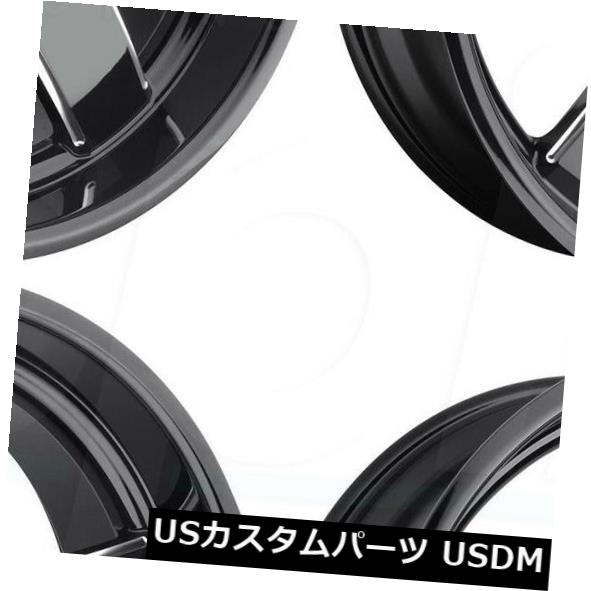 海外輸入ホイール 22x9.5 DUB Big Baller S223 5x5.5 / 5x139.7 25ブラックミルドホイールリムセット（4） 22x9.5 DUB Big Baller S223 5x5.5/5x139.7 25 Black Milled Wheels Rims Set(4) 【並行輸入品】｜カスタムパーツ WORLD倉庫