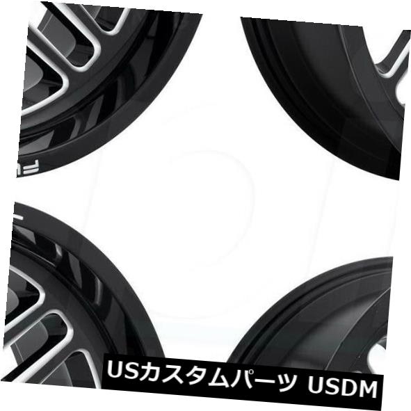 海外輸入ホイール 20x10 Fuel Ignite D662 6x5.5 / 6x139.7 -18ブラックミルドホイールリムセット（4） 20x10 Fuel Ignite D662 6x5.5/6x139.7 -18 Black Milled Wheels Rims Set(4) 【並行輸入品】｜カスタムパーツ WORLD倉庫