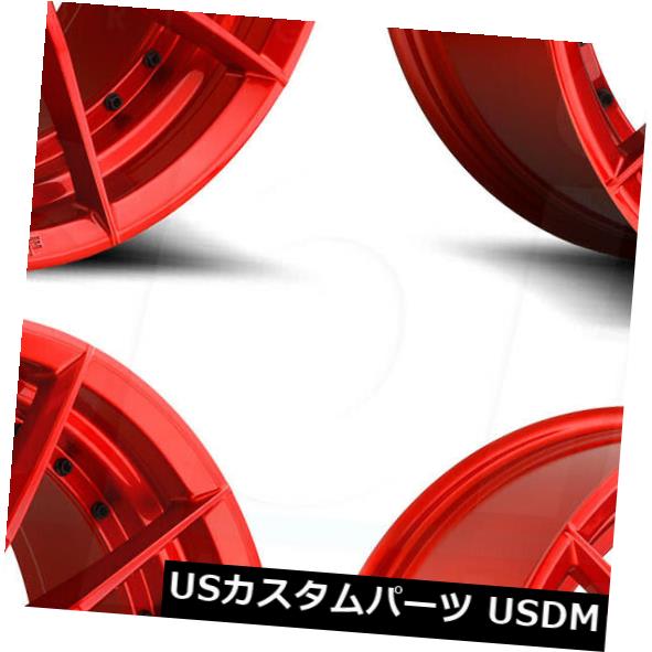 海外輸入ホイール 20x9 / 20x10.5ニッチセクターM213 5x114.3 35/40レッドホイールリムセット（4） 20x9/20x10.5 Niche Sector M213 5x114.3 35/40 Red Wheels Rims Set(4) 【並行輸入品】｜カスタムパーツ WORLD倉庫