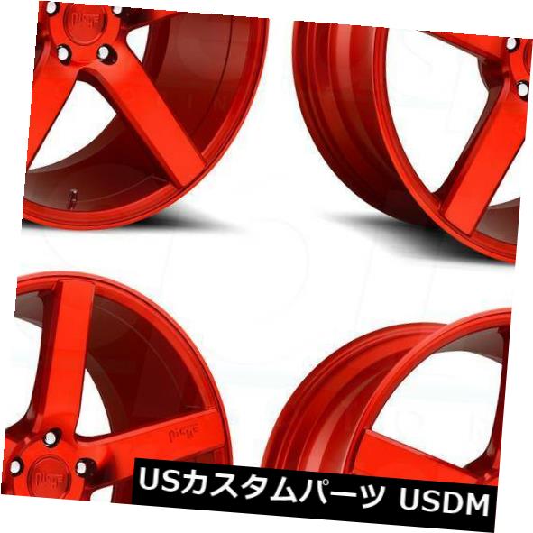 海外輸入ホイール 20x8.5ニッチミラノM187 5x114.3 35レッドホイールリムセット（4） 20x8.5 Niche Milan M187 5x114.3 35 Red Wheels Rims Set(4) 【並行輸入品】｜カスタムパーツ WORLD倉庫