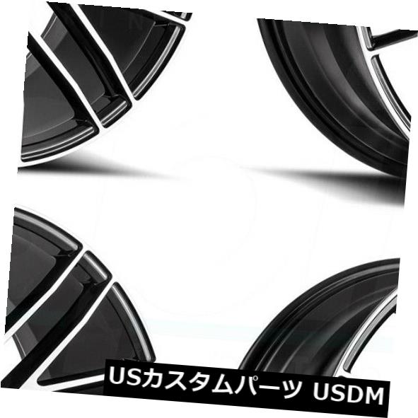 海外輸入ホイール 19x8.5 Savini BM13 5x120 35ブラックマシンホイールリムセット（4） 19x8.5 Savini BM13 5x120 35 Black Machine Wheels Rims Set(4) 【並行輸入品】｜カスタムパーツ WORLD倉庫