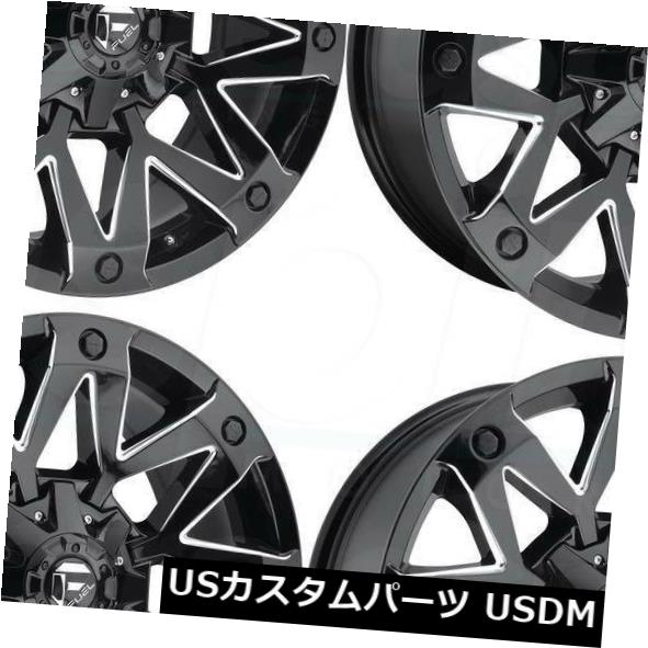 海外輸入ホイール 20x10燃料待ち伏せD555 8x170 -18ブラックミルドホイールリムセット（4） 20x10 Fuel Ambush D555 8x170 -18 Black Milled Wheels Rims Set(4) 【並行輸入品】｜カスタムパーツ WORLD倉庫