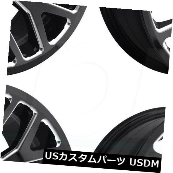 海外輸入ホイール 20x10 Fuel Warrior D607 8x6.5 / 8x165.1 -18ブラックミルドホイールリムセット（4） 20x10 Fuel Warrior D607 8x6.5/8x165.1 -18 Black Milled Wheels Rims Set(4) 【並行輸入品】｜カスタムパーツ WORLD倉庫