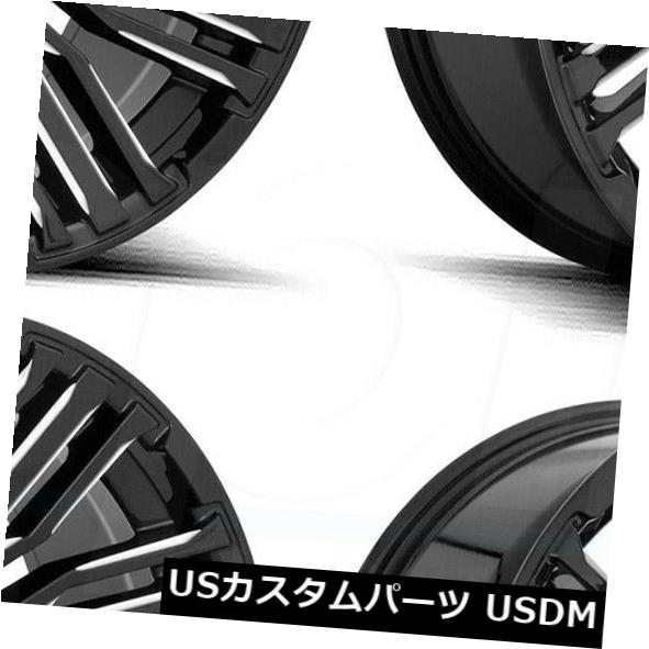 海外輸入ホイール 20x10 Fuel Schism D649 8x170 -18ブラックミルドホイールリムセット（4） 20x10 Fuel Schism D649 8x170 -18 Black Milled Wheels Rims Set(4) 【並行輸入品】｜カスタムパーツ WORLD倉庫