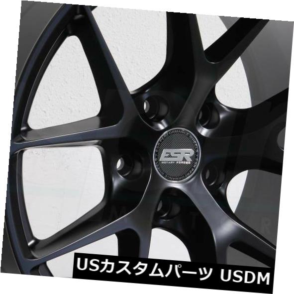 海外輸入ホイール 19x10.5 ESR RF02 RF2 5x114.3 22マットブラックホイールリムセット（4） 19x10.5 ESR RF02 RF2 5x114.3 22 Matte Black Wheels Rims Set(4) 【並行輸入品】｜カスタムパーツ WORLD倉庫