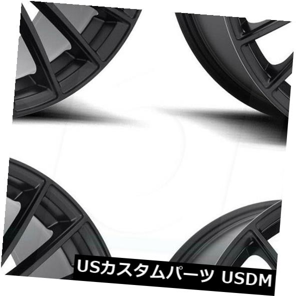 海外輸入ホイール 20x8.5 / 20x10.5 Rotiform BUC R157 5x112 45/45マットブラックホイールリムセット(4) 20x8.5/20x10.5 Rotiform BUC R157 5x112 45/45 Matte Black Wheels Rims Set(4) 【並行輸入品】