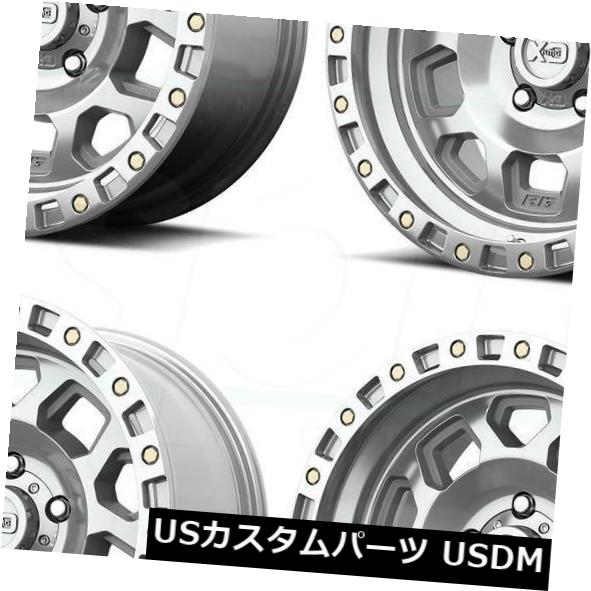 海外輸入ホイール 18x9 XD XD132 RG2 8x6.5 / 8x165.1 0マシンホイールリムセット（4） 18x9 XD XD132 RG2 8x6.5/8x165.1 0 Machine Wheels Rims Set(4) 【並行輸入品】