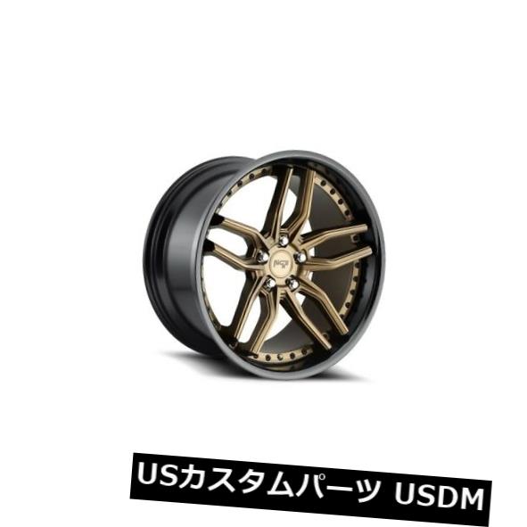 海外輸入ホイール 20x10.5 ET20ニッチM195メトス5x115ブロンズw /ブラックリップホイール（4個セット） 20x10.5 ET20 Niche M195 Methos 5x115 Bronze w/ Black Lip Wheels (Set of 4) 【並行輸入品】