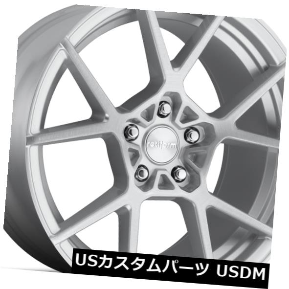 海外輸入ホイール 18x8.5 ET35 Rotiform R138 Kps 5x112起毛シルバーリム（4個セット） 18x8.5 ET35 Rotiform R138 Kps 5x112 Brushed Silver Rims (Set of 4) 【並行輸入品】 232,551円