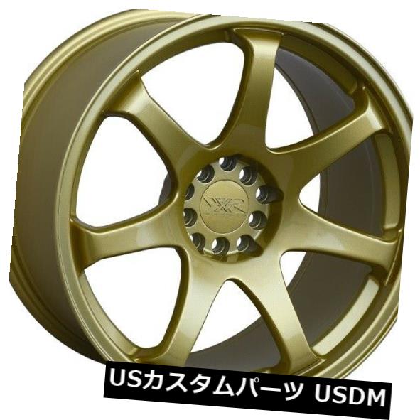 海外輸入ホイール 15X8 +21 XXR 551 4x100 / 114.3ゴールドホイール（4個セット） 15X8 +21 XXR 551 4x100/114.3 Gold Wheels (Set of 4) 【並行輸入品】