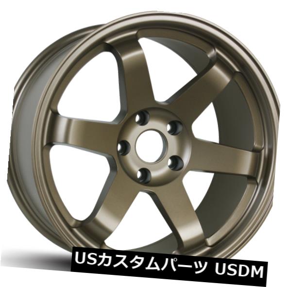 海外輸入ホイール Avid1 AV06 18X8.5リム5x114.3 +35ブロンズホイール（4個セット） Avid1 AV06 18X8.5 Rims 5x114.3 +35 Bronze Wheels (Set of 4) 【並行輸入品】
