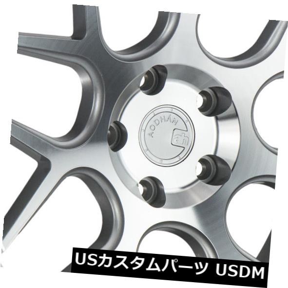 海外輸入ホイール 18x8 F / 18x9 R Aodhan Rims LS002 5x100 +35 F / 30 Rシルバー（4個セット） 18x8 F / 18x9 R Aodhan Rims LS002 5x100 +35 F / 30 R Silver (Set of 4) 【並行輸入品】