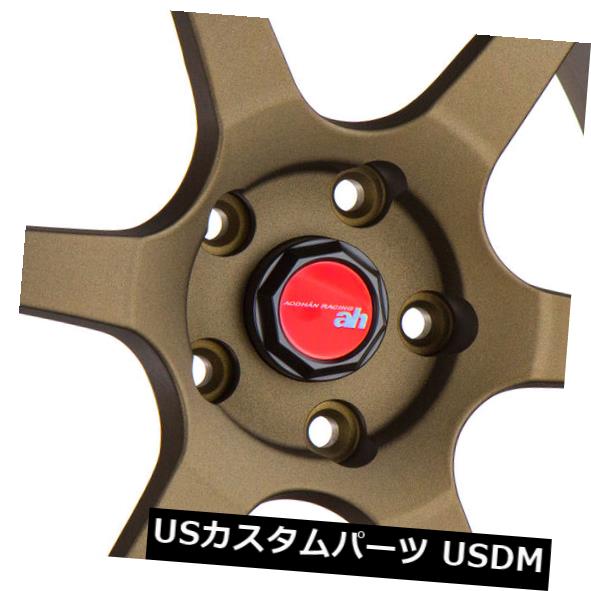海外輸入ホイール 18x9.5 Aodhan Rims AH08 5x100 +30ブロンズ（4個セット） 18x9.5 Aodhan Rims AH08 5x100 +30 Bronze (Set of 4) 【並行輸入品】｜カスタムパーツ WORLD倉庫