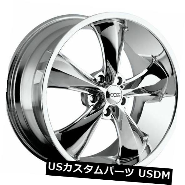 海外輸入ホイール 20x10 ET40 Foose F105 Legend 5x114.3 Chromeホイール（4個セット） 20x10 ET40 Foose F105 Legend 5x114.3 Chrome Wheels (Set of 4) 【並行輸入品】