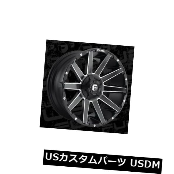 海外輸入ホイール 20x9 ET1 Fuel D616 Contra 8x180 Black Milled Wheels(4個セット) 20x9 ET1 Fuel D616 Contra 8x180 Black Milled Wheels (Set of 4) 【並行輸入品】