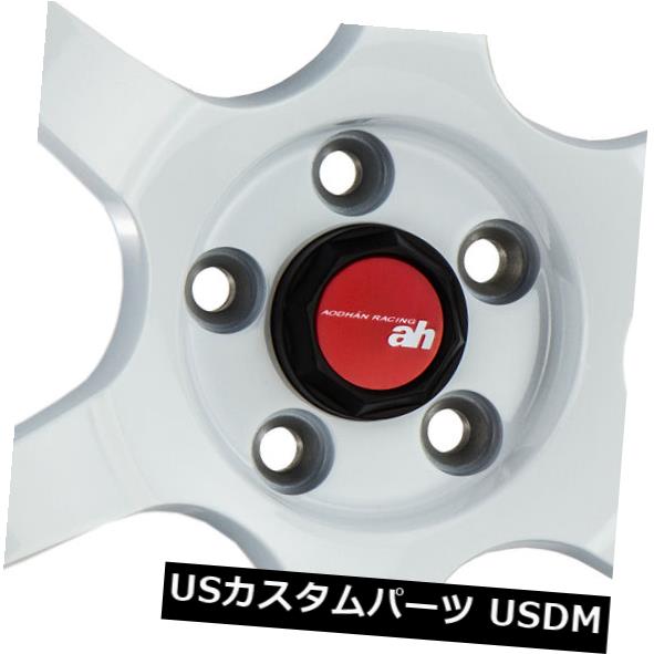 海外輸入ホイール 18x9.5 Aodhan Rims AH08 5x100 +30白（4個セット） 18x9.5 Aodhan Rims AH08 5x100 +30 White (Set of 4) 【並行輸入品】｜カスタムパーツ WORLD倉庫