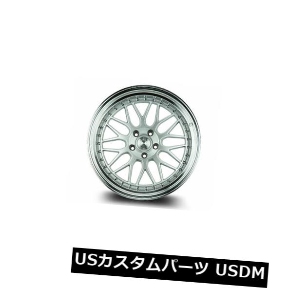海外輸入ホイール 19x9.5F / 19x11R | + 12F / 15R Aodhan AH02 5x114.3シルバーホイール（4個セット） 19x9.5F/19x11R |+12F/15R Aodhan AH02 5x114.3 Silver Wheels (Set of 4) 【並行輸入品】