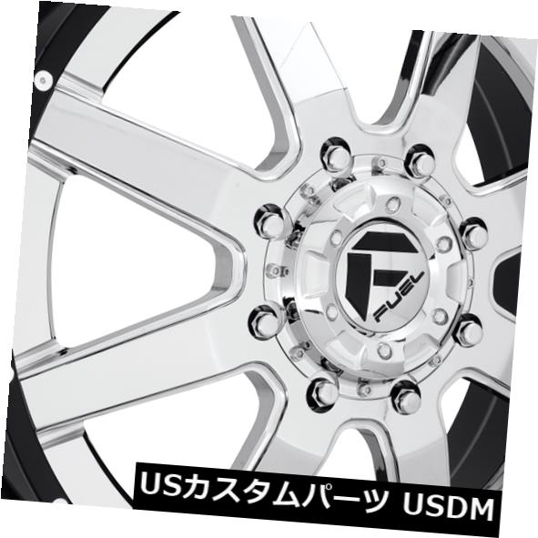 海外輸入ホイール 20x10 ET-19 Fuel D260 Maverick 8x165.1 Chrome Wheels（4個セット） 20x10 ET-19 Fuel D260 Maverick 8x165.1 Chrome Wheels (Set of 4) 【並行輸入品】