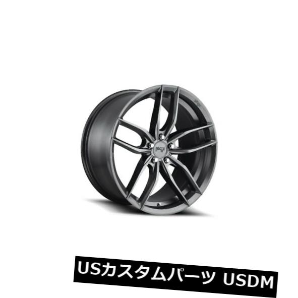 海外輸入ホイール 20x10 ET50ニッチM204 Vosso 5x112無煙炭ホイール（4個セット） 20x10 ET50 Niche M204 Vosso 5x112 Anthracite Wheels (Set of 4) 【並行輸入品】