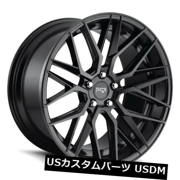 海外輸入ホイール 19x9.5 ET40ニッチM190ガンマ5x120マットブラックホイール(4個セット) 19x9.5 ET40 Niche M190 Gamma 5x120 Matte Black Wheels (Set of 4) 【並行輸入品】|カスタムパーツ WORLD倉庫