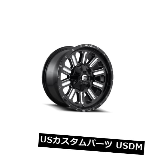 海外輸入ホイール 18x9 ET2 Fuel D620 Hardline 6x135 / 6x139.7ブラックミルドホイール（4個セット） 18x9 ET2 Fuel D620 Hardline 6x135/6x139.7 Black Milled Wheels (Set of 4) 【並行輸入品】