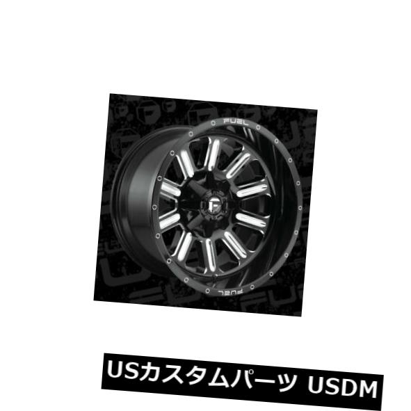 海外輸入ホイール 20x12 ET-44 Fuel D620 Hardline 8x165.1 Black Milled Wheels（4個セット） 20x12 ET-44 Fuel D620 Hardline 8x165.1 Black Milled Wheels (Set of 4) 【並行輸入品】
