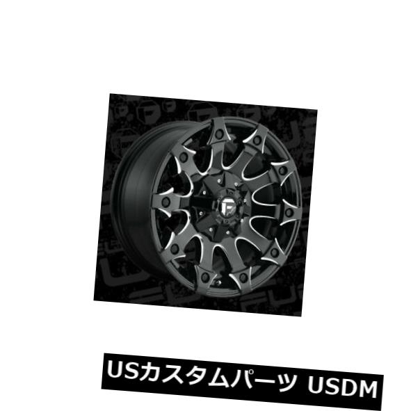 海外輸入ホイール 18x9 ET-12 Fuel D578 Battle Axe 5x114.3 / 5x127 Black Milled Rims(4個セット) 18x9 ET-12 Fuel D578 Battle Axe 5x114.3/5x127 Black Milled Rims (Set of 4) 【並行輸入品】