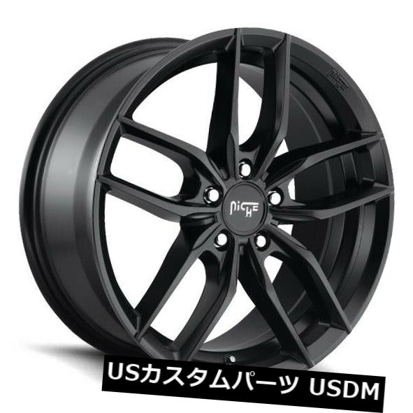 海外輸入ホイール 19x8.5 ET40ニッチM203 Vosso 5x108マットブラックリム(4個セット) 19x8.5 ET40 Niche M203 Vosso 5x108 Matte Black Rims (Set of 4) 【並行輸入品】|カスタムパーツ WORLD倉庫