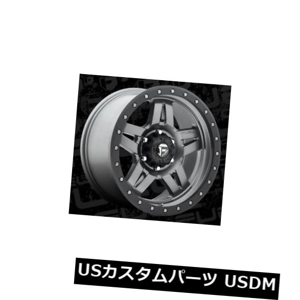 海外輸入ホイール 18x9 ET19燃料D558 Anza 6x139.7マット無煙炭リム（4個セット） 18x9 ET19 Fuel D558 Anza 6x139.7 Matte Anthracite Rims (Set of 4) 【並行輸入品】