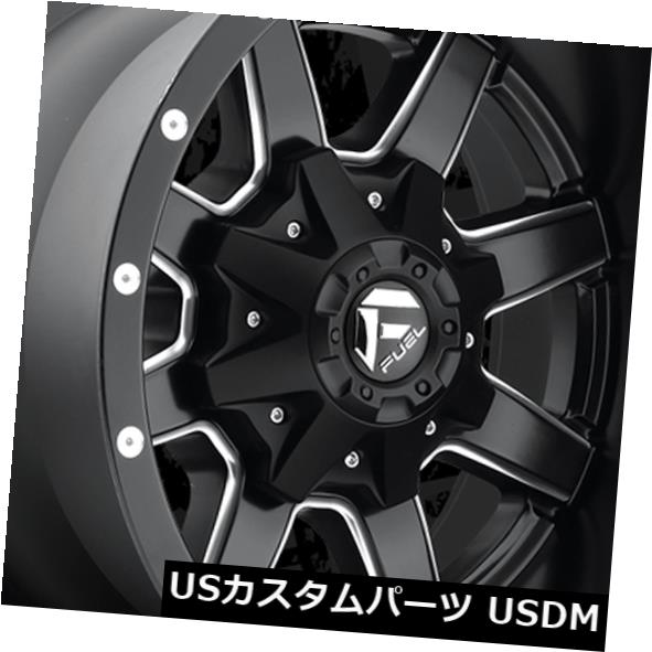 海外輸入ホイール 18x12 ET-44 Fuel D538 Maverick 8x170 Black Milled Wheels（4個セット） 18x12 ET-44 Fuel D538 Maverick 8x170 Black Milled Wheels (Set of 4) 【並行輸入品】｜カスタムパーツ WORLD倉庫
