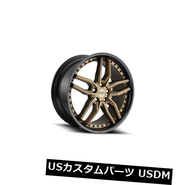 海外輸入ホイール 20x9 ET27ニッチM195メトス5x112ブロンズw /ブラックリップホイール（4個セット） 20x9 ET27 Niche M195 Methos 5x112 Bronze w/ Black Lip Wheels (Set of 4) 【並行輸入品】