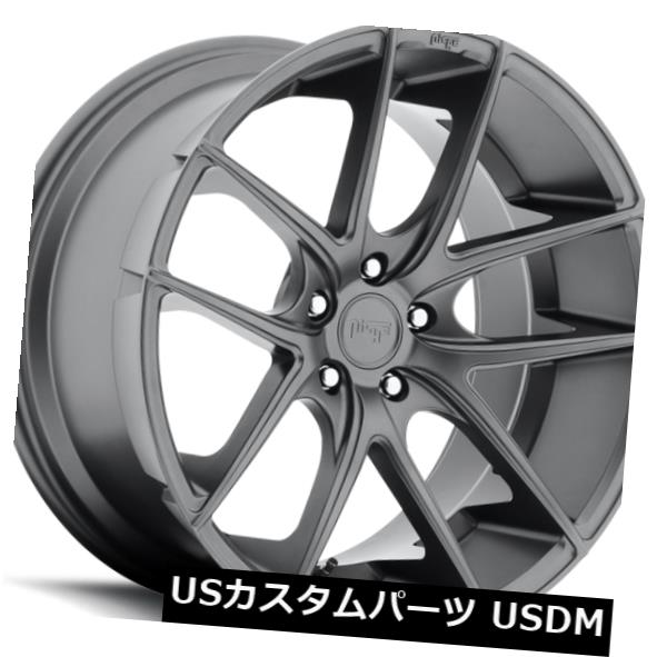 海外輸入ホイール 19x9.5 ET35ニッチM129タルガ5x120マット無煙炭ホイール(4個セット) 19x9.5 ET35 Niche M129 Targa 5x120 Matte Anthracite Wheels (Set of 4) 【並行輸入品】|カスタムパーツ WORLD倉庫