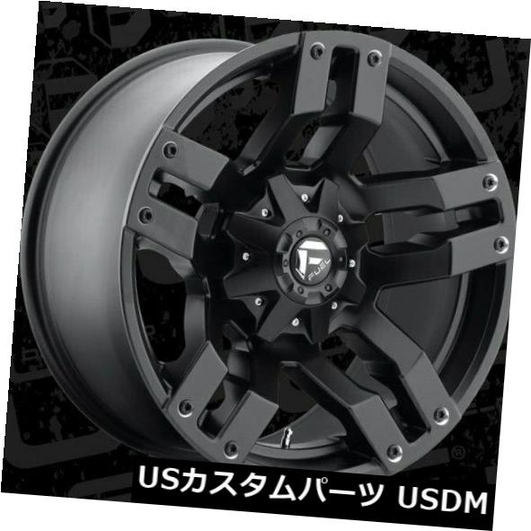 海外輸入ホイール 20x10 ET-24燃料D515ポンプ6x135 / 6x139.7マットブラックリム（4個セット） 20x10 ET-24 Fuel D515 Pump 6x135/6x139.7 Matte Black Rims (Set of 4) 【並行輸入品】