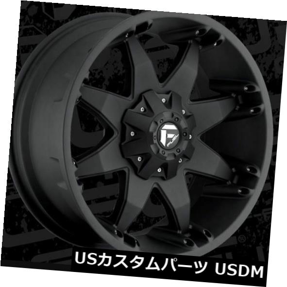 海外輸入ホイール 20x9 ET20燃料D509オクタン6x135 / 6x139.7マットブラックリム（4個セット） 20x9 ET20 Fuel D509 Octane 6x135/6x139.7 Matte Black Rims (Set of 4) 【並行輸入品】
