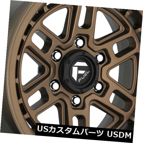 海外輸入ホイール 20x9 ET20燃料D669ニトロ6x135ブロンズリム（4個セット） 20x9 ET20 Fuel D669 Nitro 6x135 Bronze Rims (Set of 4) 【並行輸入品】