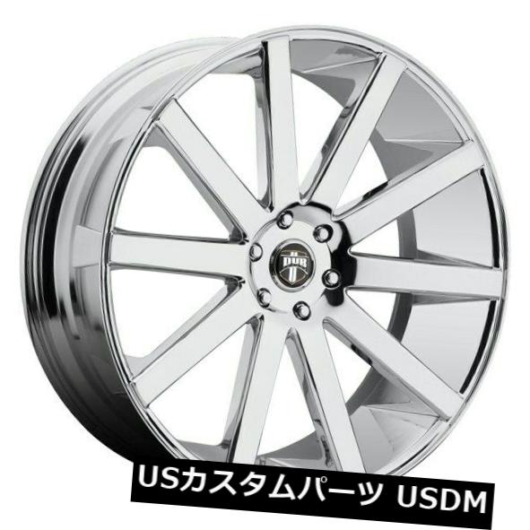 海外輸入ホイール 22x9 ET38ダブS120ショットカラー5x120クロームホイール（4個セット） 22x9 ET38 Dub S120 Shot Calla 5x120 Chrome Wheels (Set of 4) 【並行輸入品】｜カスタムパーツ WORLD倉庫