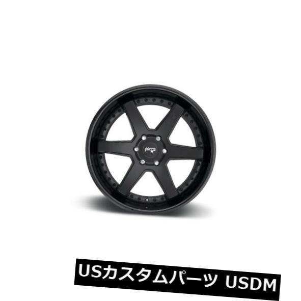 海外輸入ホイール 19x10 ET50ニッチM192 Altair 5x112マットブラック（ブラックホイール付き）（4個セット） 19x10 ET50 Niche M192 Altair 5x112 Matte Black w/ Black Wheels (Set of 4) 【並行輸入品】