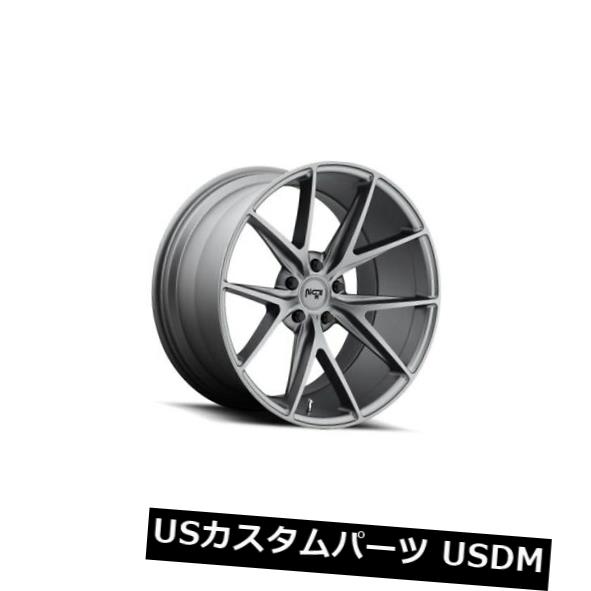 海外輸入ホイール 20x9 ET38 Niche M116 Misano 5x115マット無煙炭ホイール（4個セット） 20x9 ET38 Niche M116 Misano 5x115 Matte Anthracite Wheels (Set of 4) 【並行輸入品】