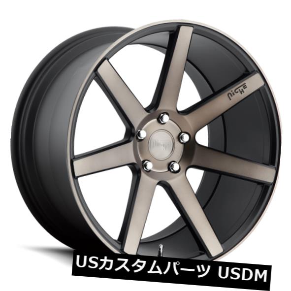 海外輸入ホイール 20x10.5 ET27 Niche M150 Verona 5x112ブラックマシニングホイール(4個セット) 20x10.5 ET27 Niche M150 Verona 5x112 Black Machined Wheels (Set of 4) 【並行輸入品】|カスタムパーツ WORLD倉庫