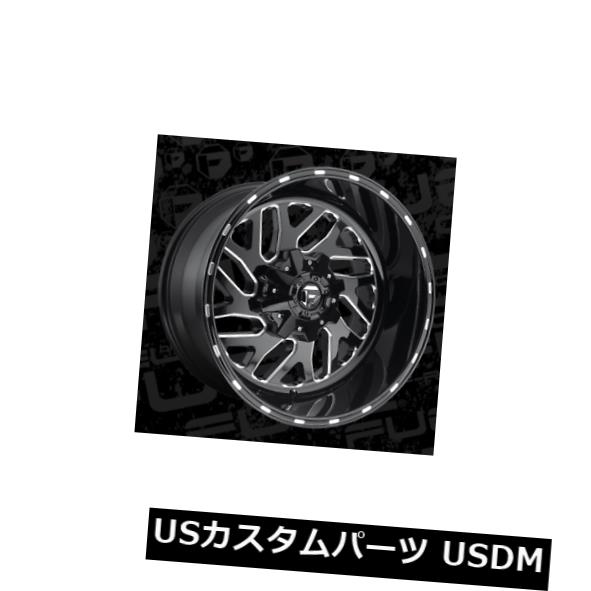 海外輸入ホイール 20x12 ET-43 Fuel D581 Triton 5x114.3 / 5x127ブラックホイール（4個セット） 20x12 ET-43 Fuel D581 Triton 5x114.3/5x127 Black Wheels (Set of 4) 【並行輸入品】