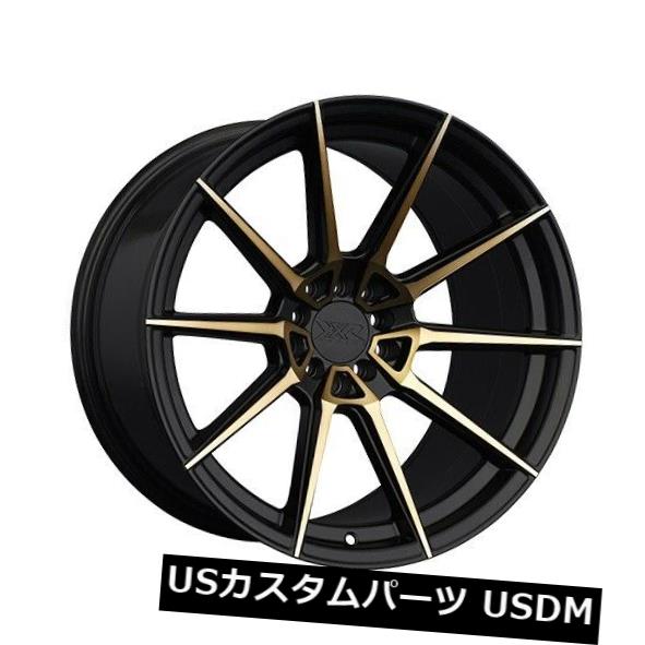海外輸入ホイール 18x9.5F/18x10.5R +20/20 XXR 567 5x100/114.3 Bronze & Black Wheels (Set of 4) 【並行輸入品】