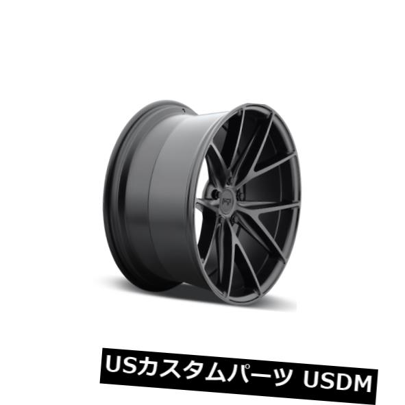 海外輸入ホイール 22x9 ET25ニッチM117ミサノ5x120マットブラックリム（4個セット） 22x9 ET25 Niche M117 Misano 5x120 Matte Black Rims (Set of 4) 【並行輸入品】