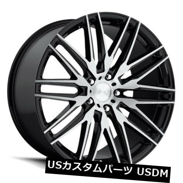 海外輸入ホイール 19x9.5 ET35 Niche M166 Ascari 5x120ブラックブラッシュホイール（4個セット） 19x9.5 ET35 Niche M166 Ascari 5x120 Black Brushed Wheels (Set of 4) 【並行輸入品】