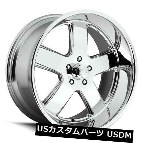 海外輸入ホイール 22x11 ET18 US Mag U116 Hustler 5x127クロームホイール(4個セット) 22x11 ET18 US Mag U116 Hustler 5x127 Chrome Wheels (Set of 4) 【並行輸入品】