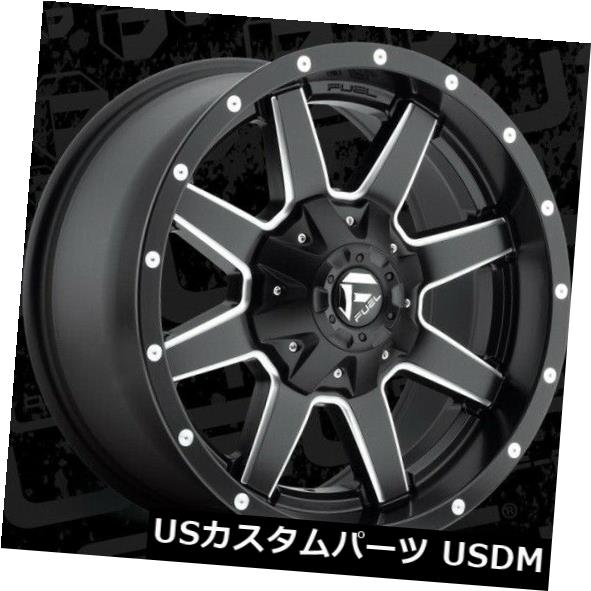 海外輸入ホイール 18x9 ET1 Fuel D538 Maverick 5x139.7 / 5x150 Black Milled Wheels（4個セット） 18x9 ET1 Fuel D538 Maverick 5x139.7/5x150 Black Milled Wheels (Set of 4) 【並行輸入品】｜カスタムパーツ WORLD倉庫