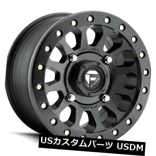 海外輸入ホイール 15x7 ET13 Fuel D920 Vector Utv 4x156 Matte Black Rims（4個セット） 15x7 ET13 Fuel D920 Vector Utv 4x156 Matte Black Rims (Set of 4) 【並行輸入品】