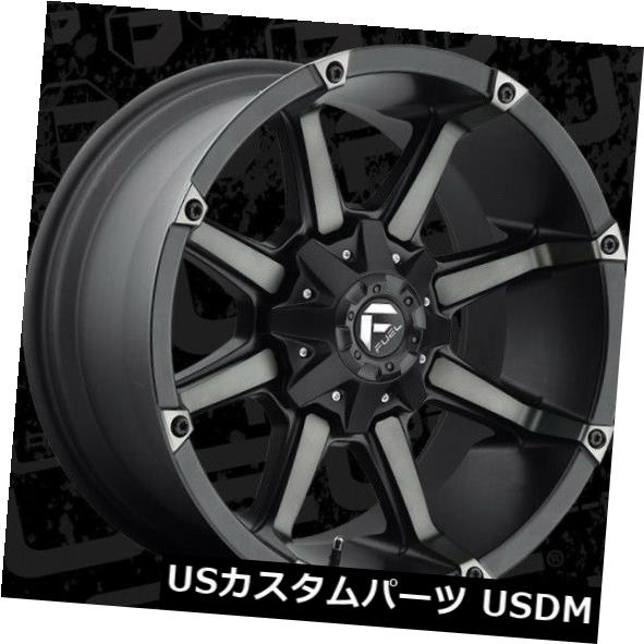 海外輸入ホイール 20x10 ET-24燃料D556カプラー6x135 / 6x139.7ブラック/機械加工DDTホイール（4個セット） 20x10 ET-24 Fuel D556 Coupler 6x135/6x139.7 Black/Machined DDT Wheels (Set of 4) 【並行輸入品】｜カスタムパーツ WORLD倉庫