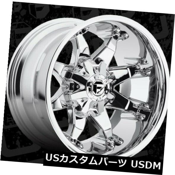 海外輸入ホイール 20x12 ET-44 Fuel D508 Octane 8x170 Chromeホイール（4個セット） 20x12 ET-44 Fuel D508 Octane 8x170 Chrome Wheels (Set of 4) 【並行輸入品】